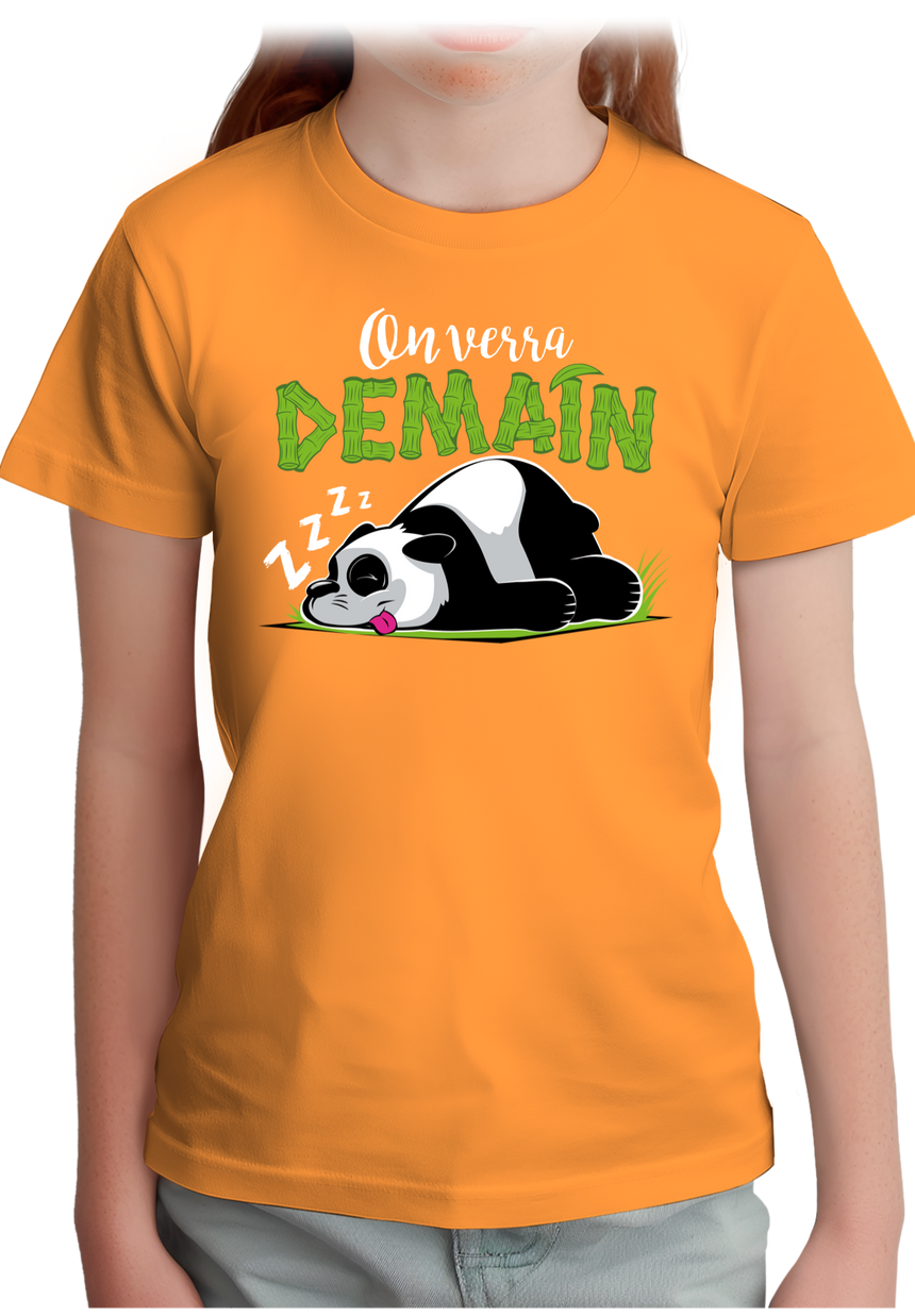 T-Shirt Fille On verra demain