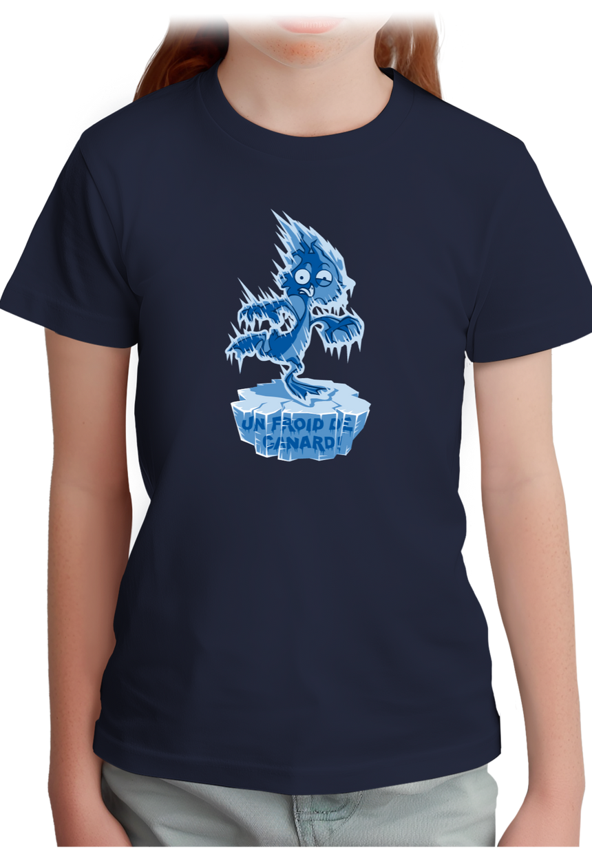 T-Shirt Fille Froid de Canard