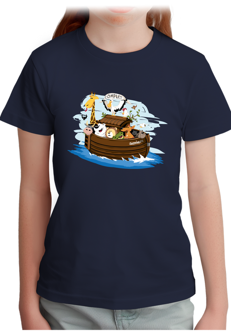 T-Shirt Fille Arche de Noé (Recto/Verso)