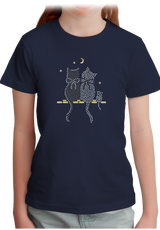 T-Shirt Fille Chat Souris Strass