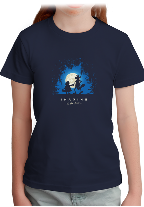 T-Shirt Fille Conte loup et chaperon rouge