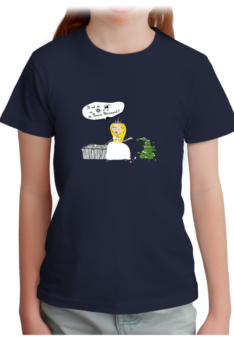 T-Shirt Fille je cherche le prince charmant