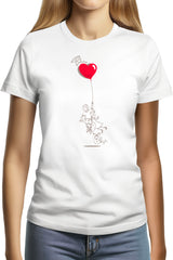 Tee-Shirt Femme Bonne fête papa Ou mamam artistique