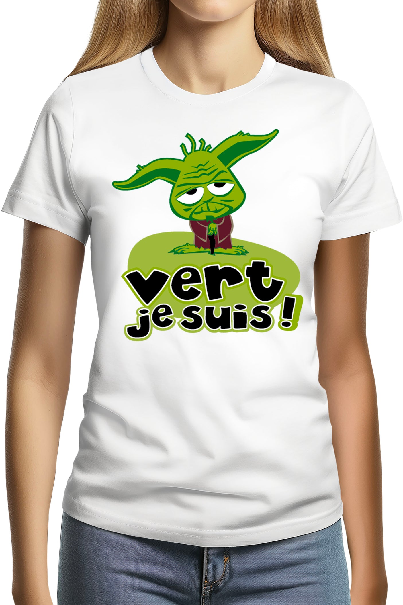 Tee-Shirt Femme Vert Je Suis
