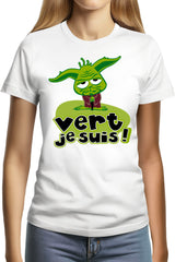 Tee-Shirt Femme Vert Je Suis