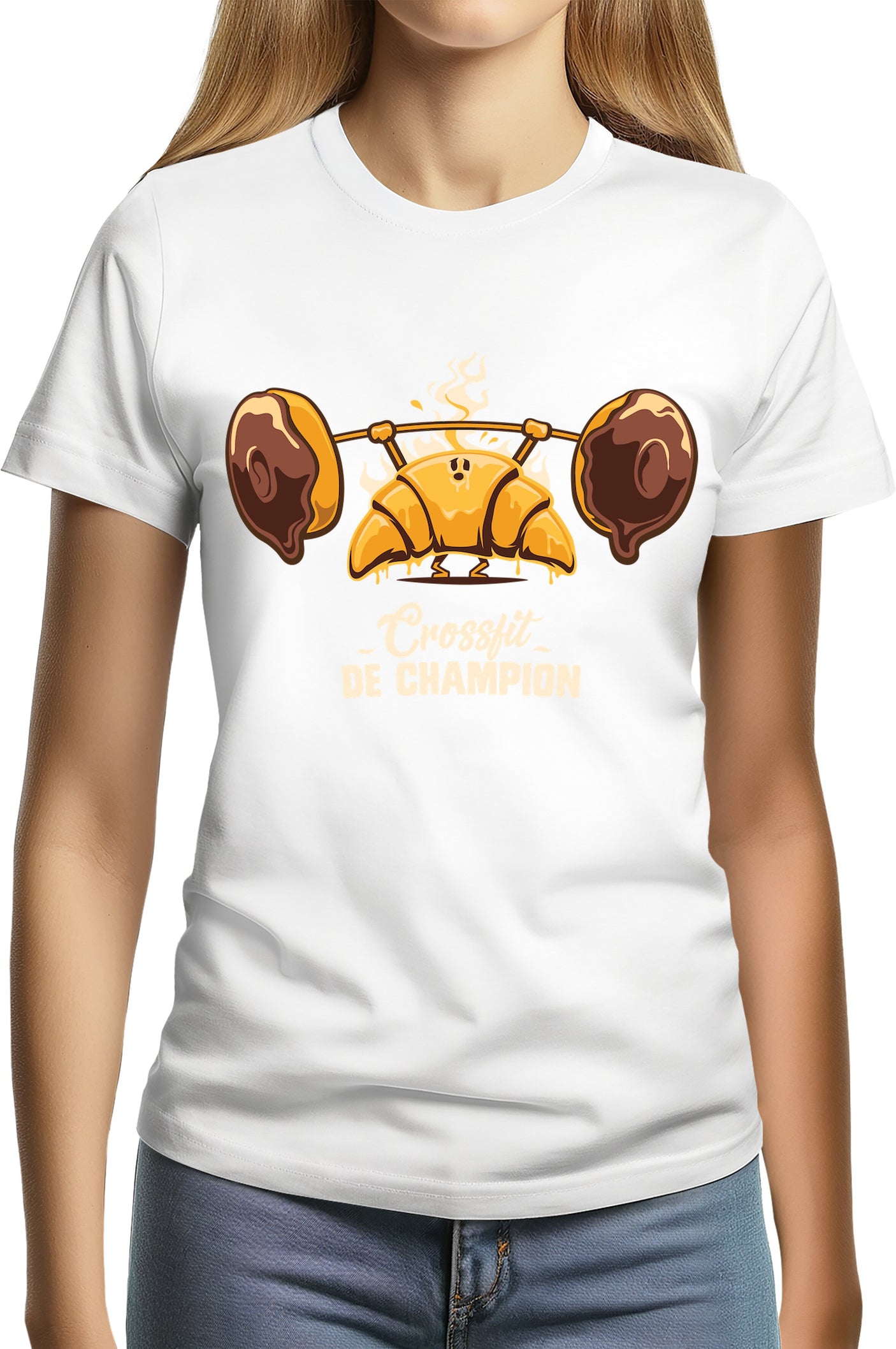 Tee-Shirt Femme Champion des petits dejeuners