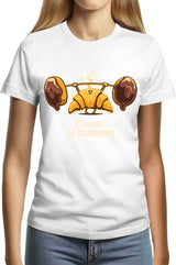Tee-Shirt Femme Champion des petits dejeuners