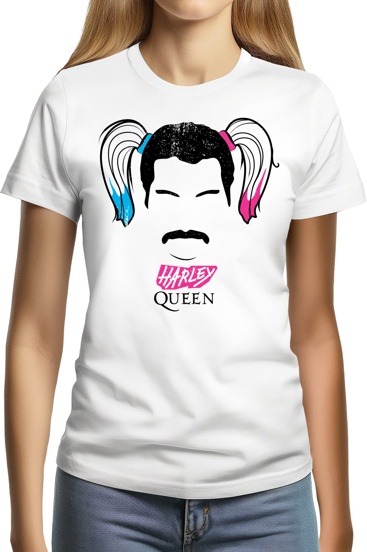 T-Shirt Femme QUEEN et HARLEY QUINN