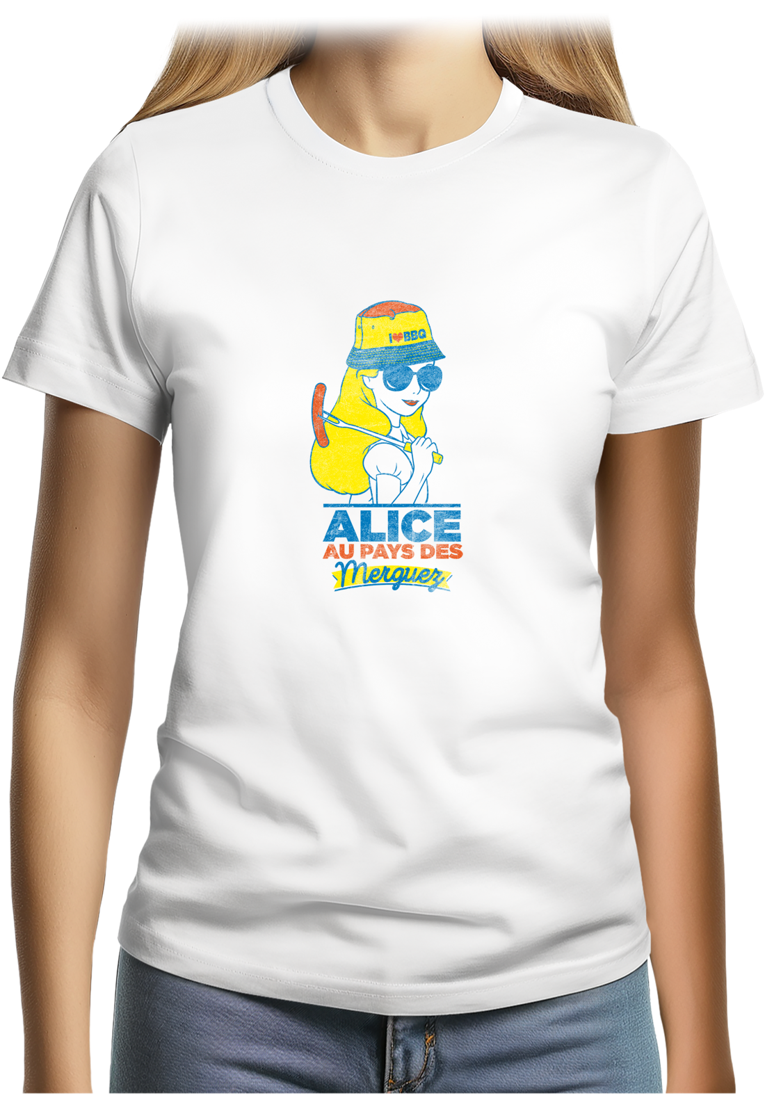T-Shirt Femme Alice au pays des merguez
