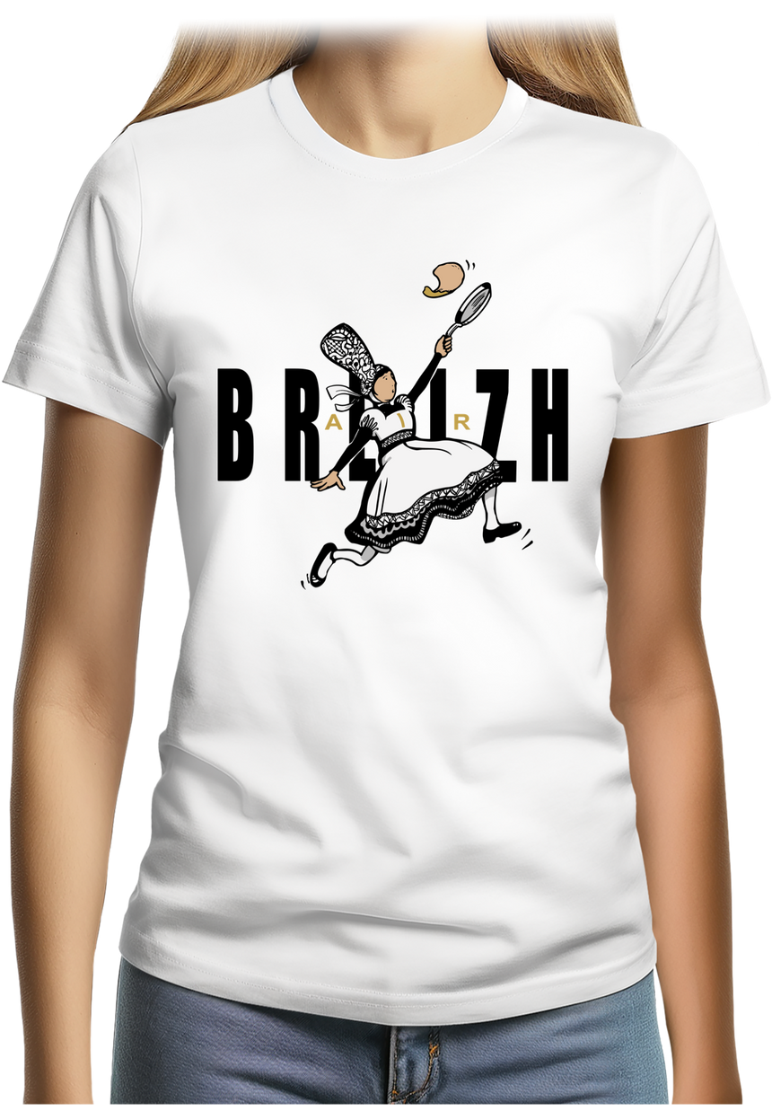 T-Shirt Femme Air Breizh les crêpes bretonnes sportives