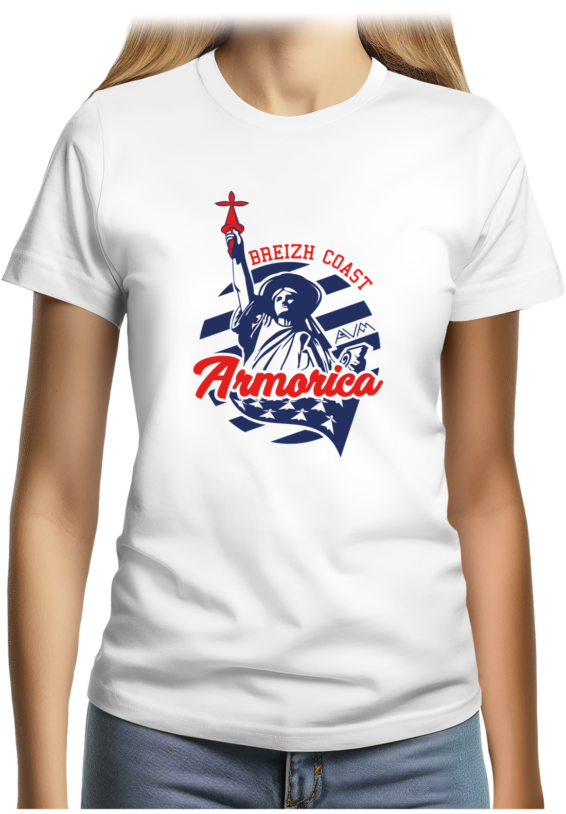 T-Shirt Femme La statue des bretons unies