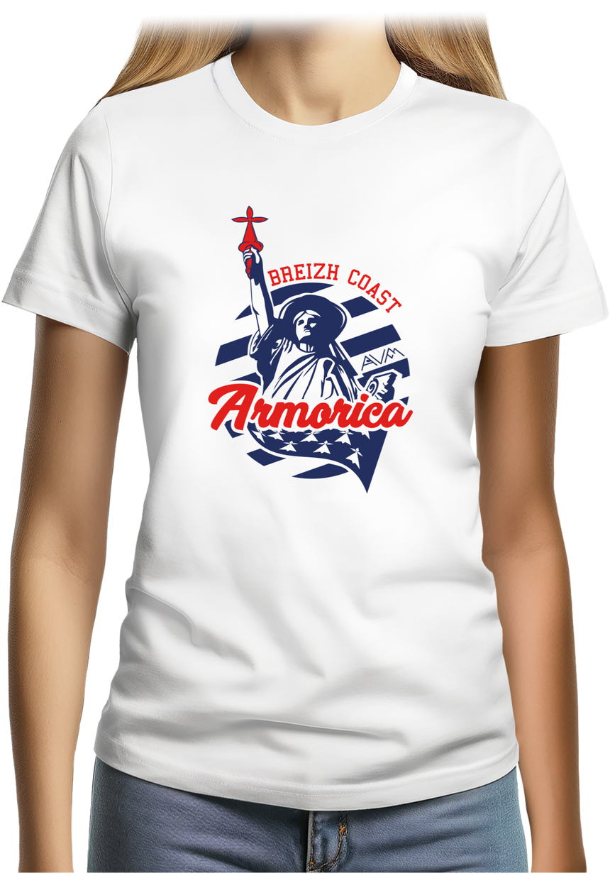 T-Shirt Femme La statue des bretons unies