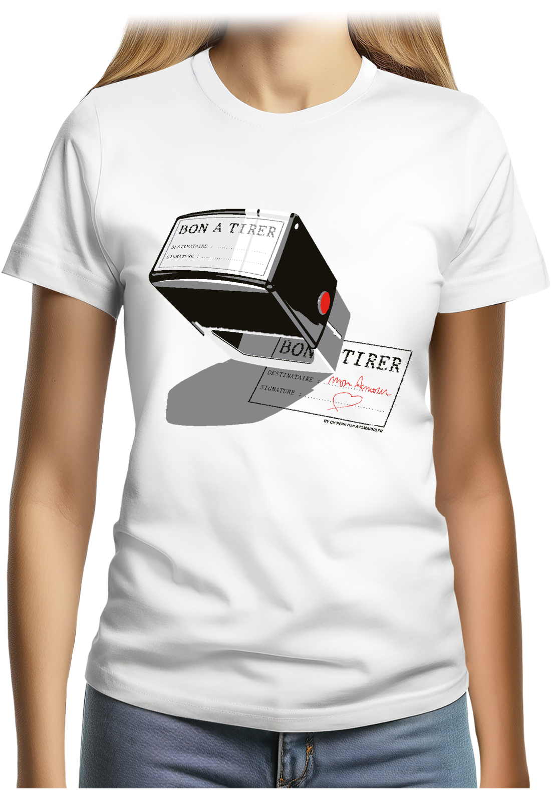 T-Shirt Femme Bon à tirer mon amour