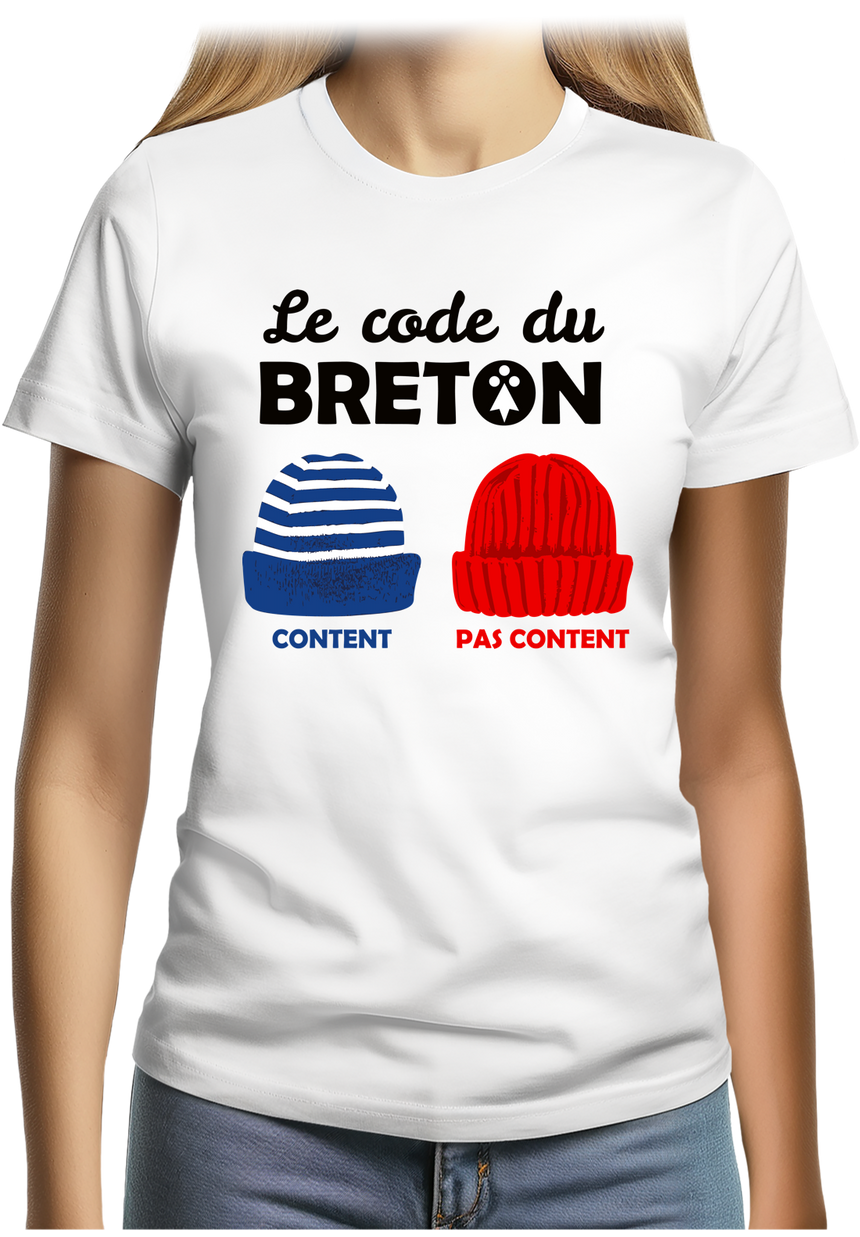 T-Shirt Femme Le code du Breton