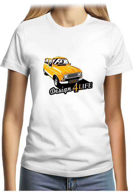 T-Shirt Femme Voiture Design 4L
