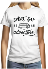 T-Shirt Femme Every day in a van is an adventure