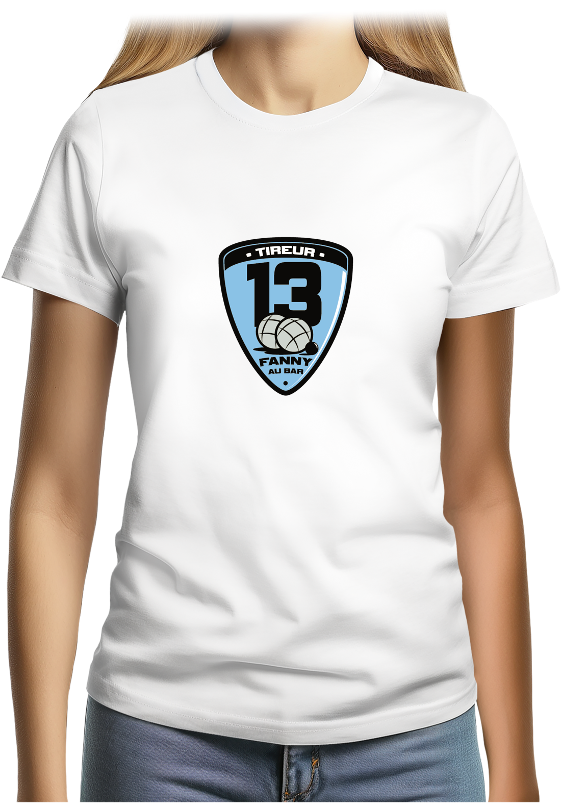 T-Shirt Femme Fanny au bar, tireur