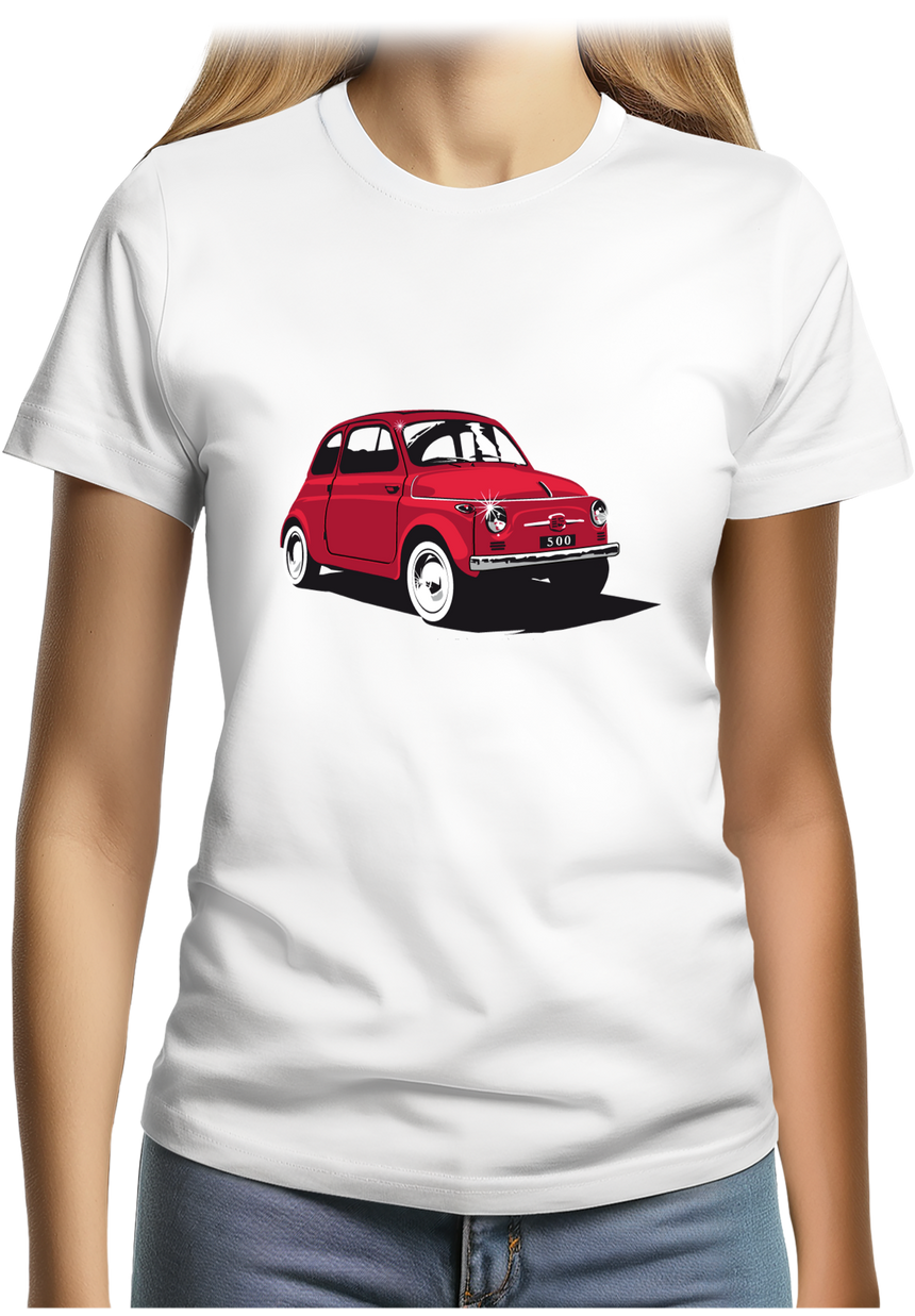 T-Shirt Femme Voiture Italienne 500 Luxe