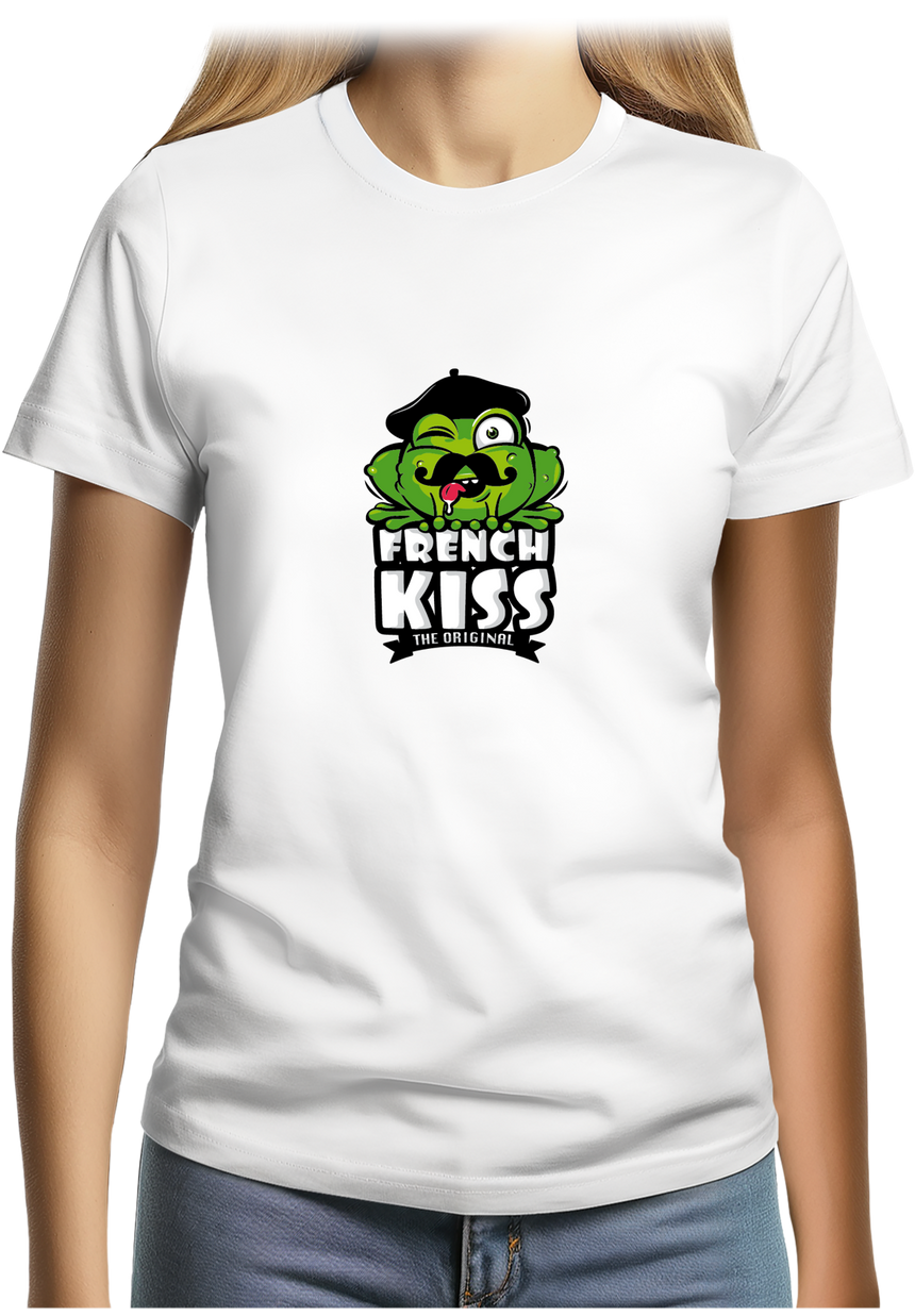 T-Shirt Femme French kiss la grenouille
