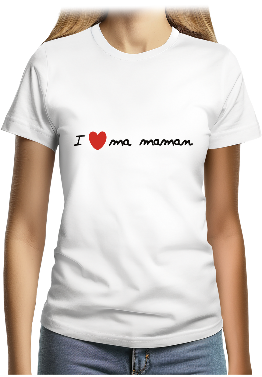 T-Shirt Femme I Love Maman