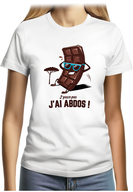 T-Shirt Femme J'peux pas j'ai abdos