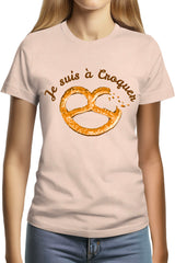 T-Shirt Femme Je suis à croquer Bretzel