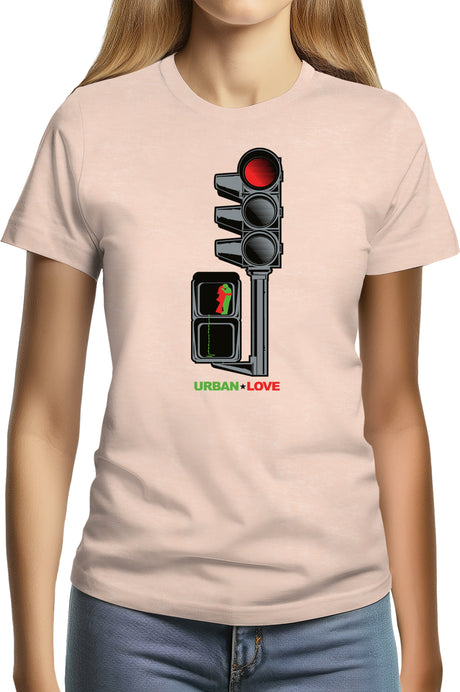 Tee-Shirt Femme Feu Tricolore Des Amoureux