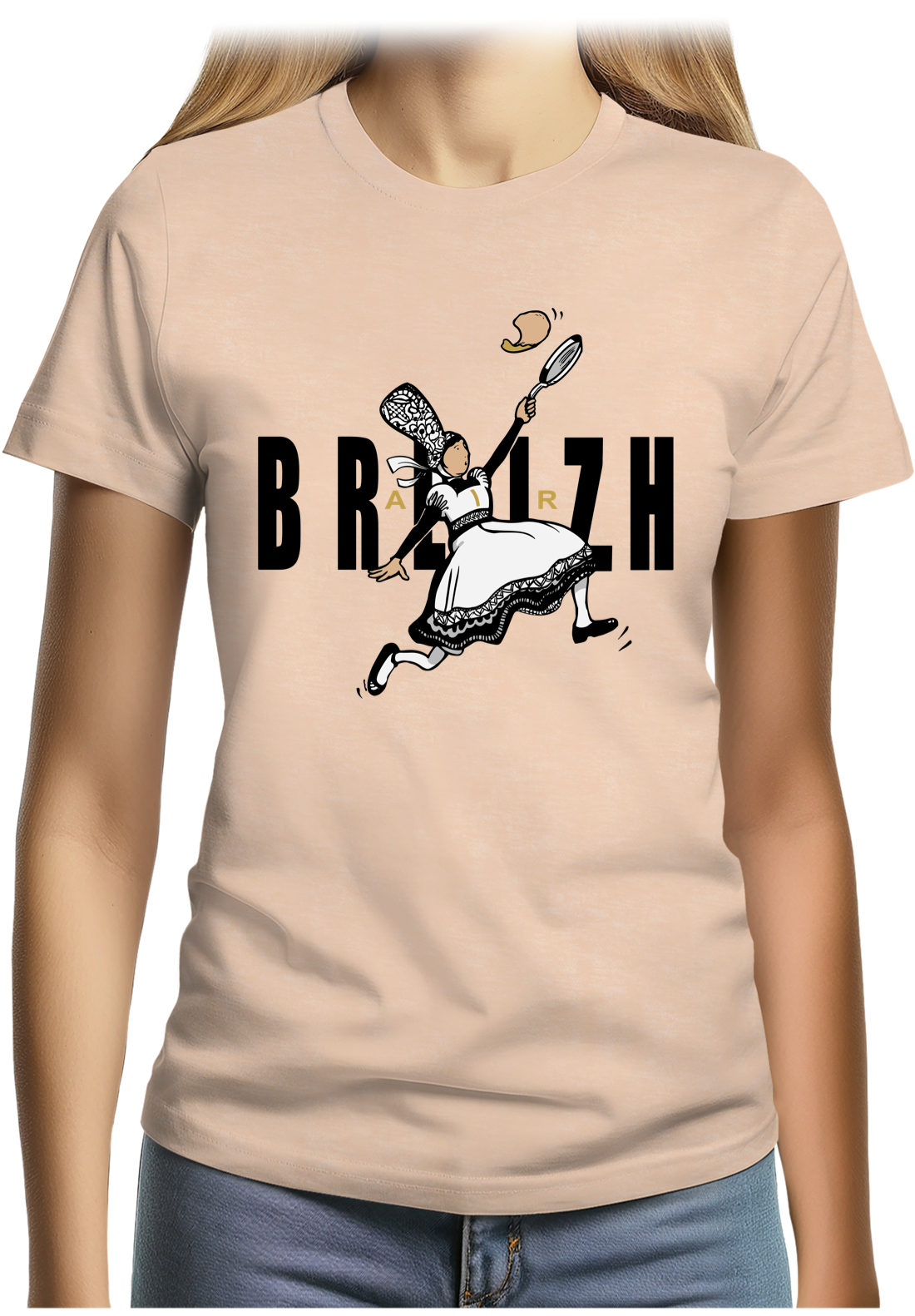 T-Shirt Femme Crêpes bretonnes sportives