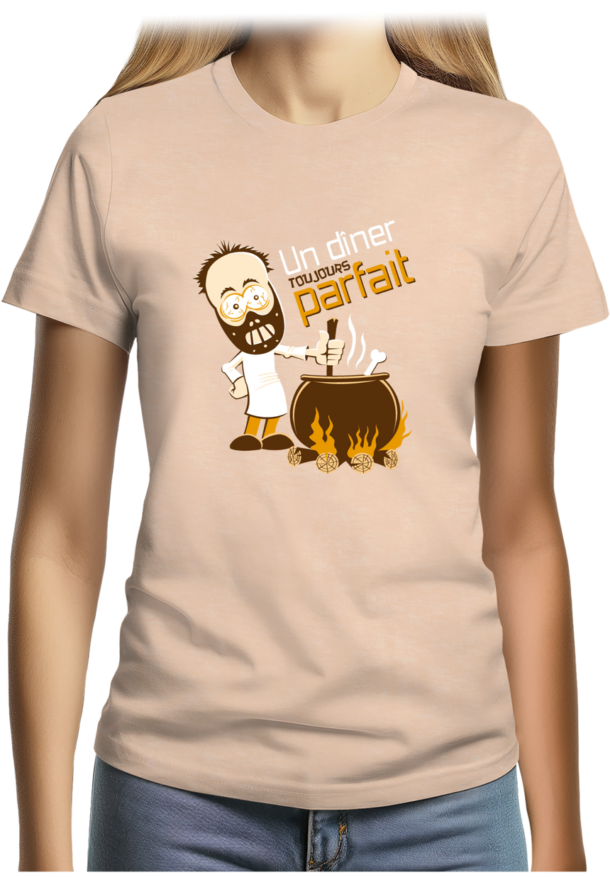 T-Shirt Femme Un Diner Toujours Parfait