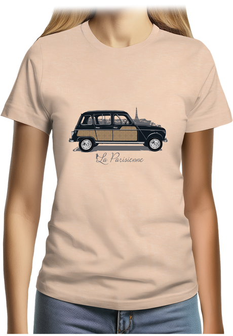 T-Shirt Femme Voiture 4L la parisienne