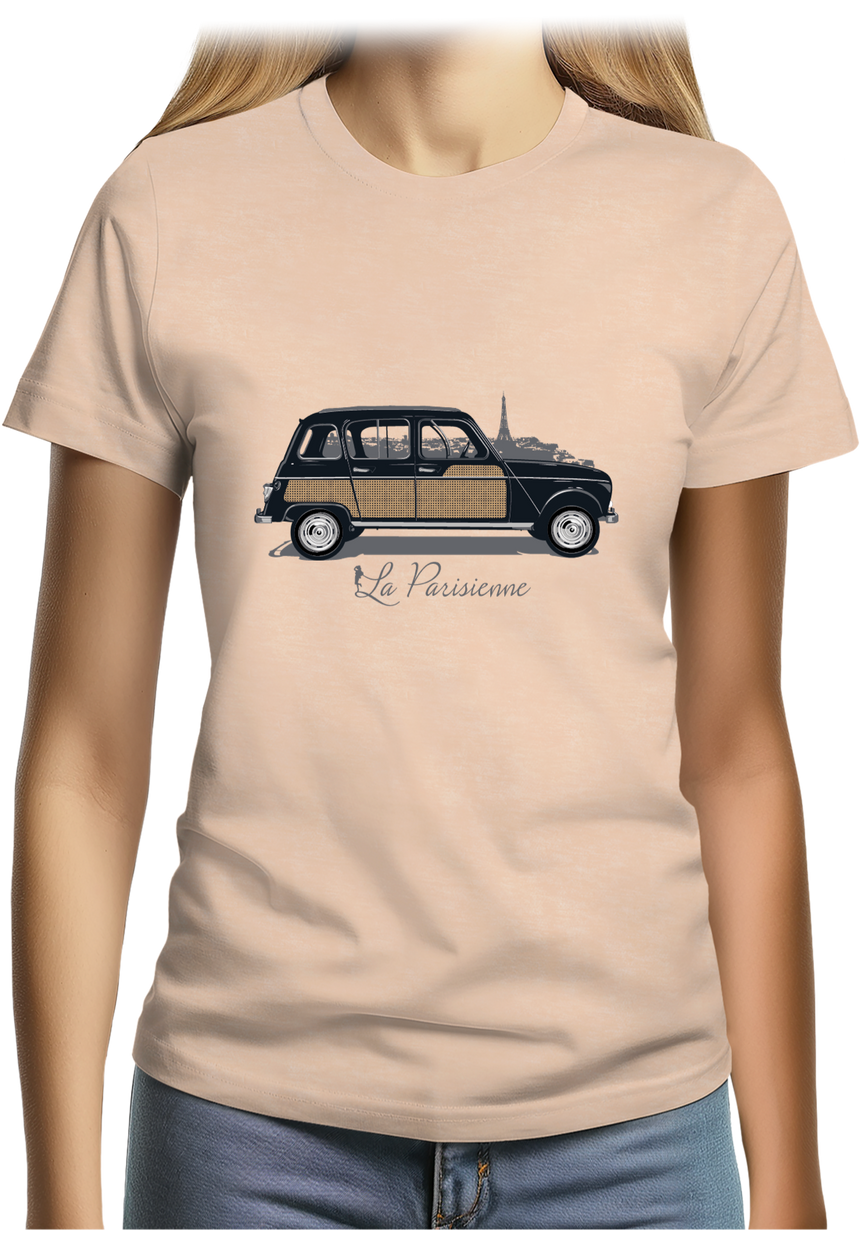 T-Shirt Femme Voiture 4L la parisienne