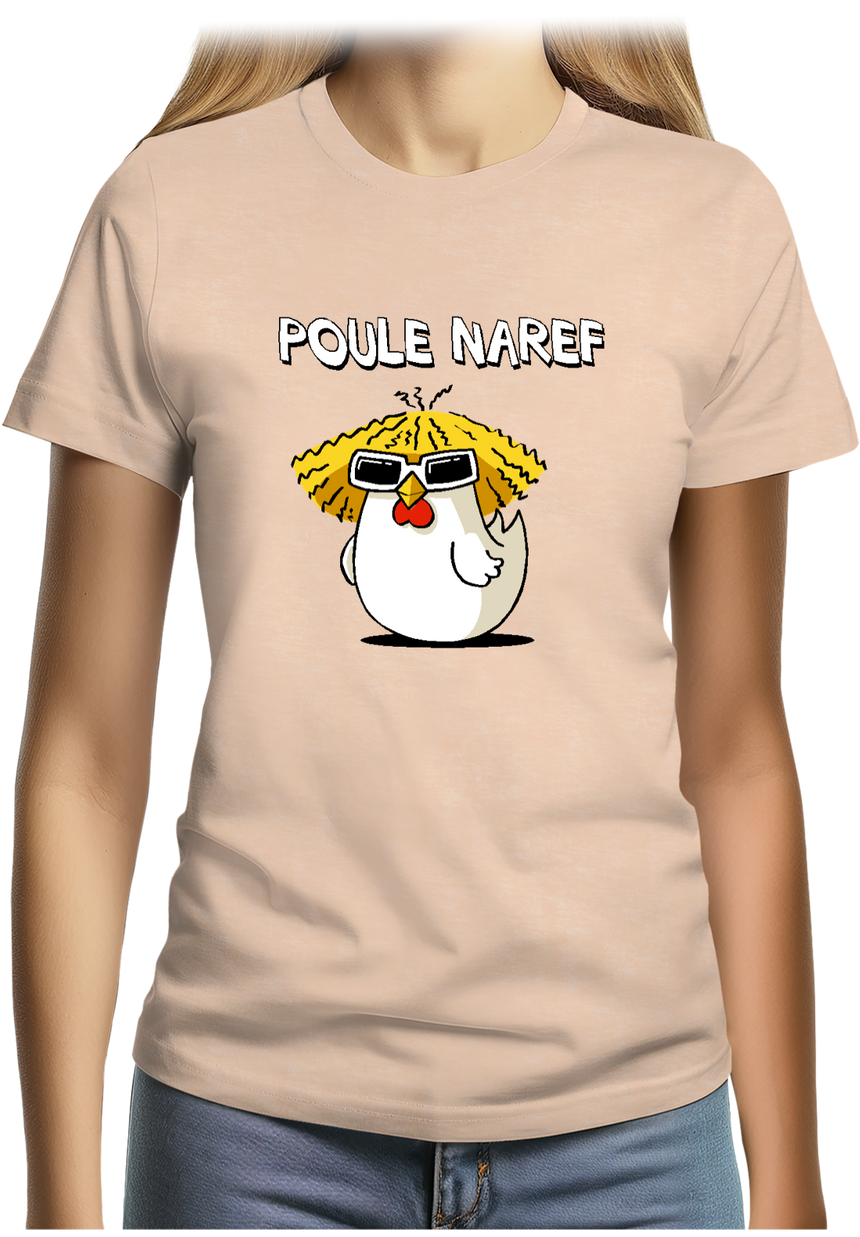 T-Shirt Femme Chanteur Poule Naref