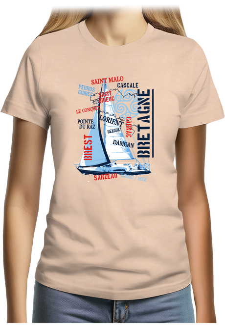 T-Shirt Femme Voilier bretagne