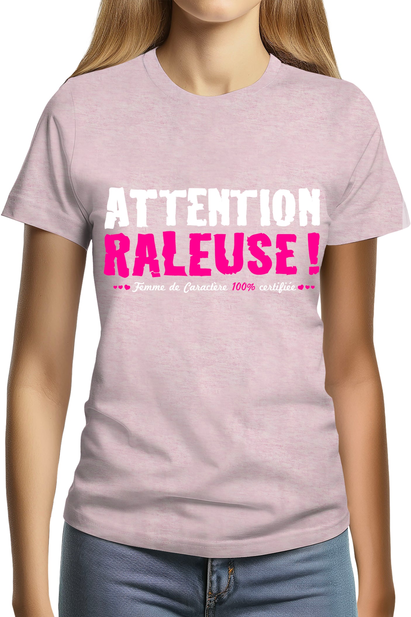 Tee-Shirt Femme ATTENTION RALEUSE flash