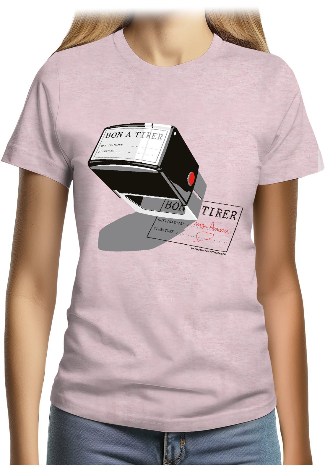 T-Shirt Femme Bon à tirer mon amour