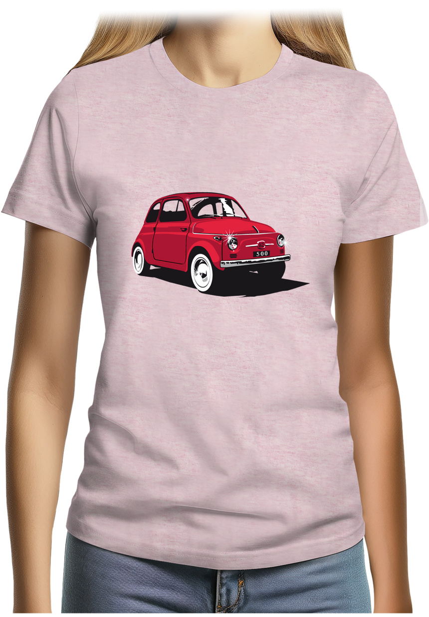 T-Shirt Femme Voiture Italienne 500 Luxe