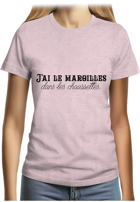 T-Shirt Femme J'ai le maroilles dans les chaussettes