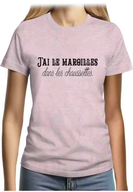 T-Shirt Femme J'ai le maroilles dans les chaussettes
