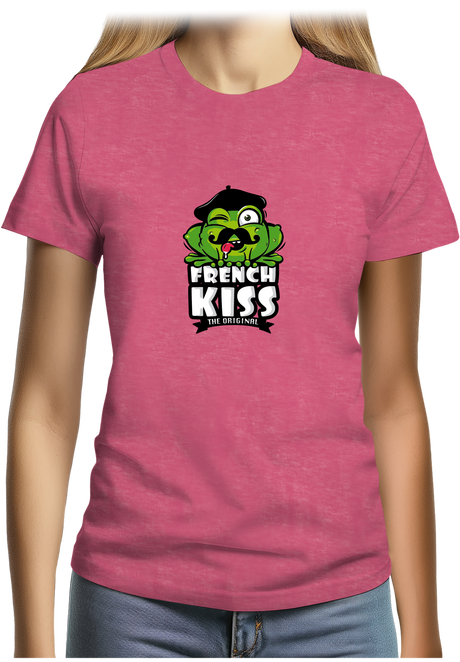 T-Shirt Femme French kiss la grenouille