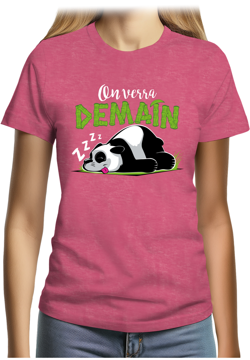 T-Shirt Femme On verra demain