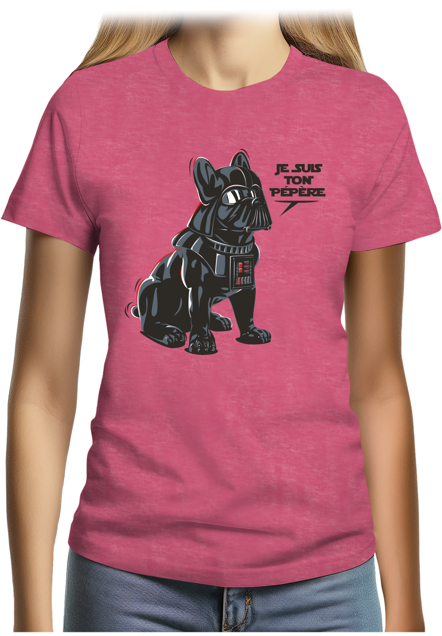T-Shirt Femme Chien Je suis ton Pépère