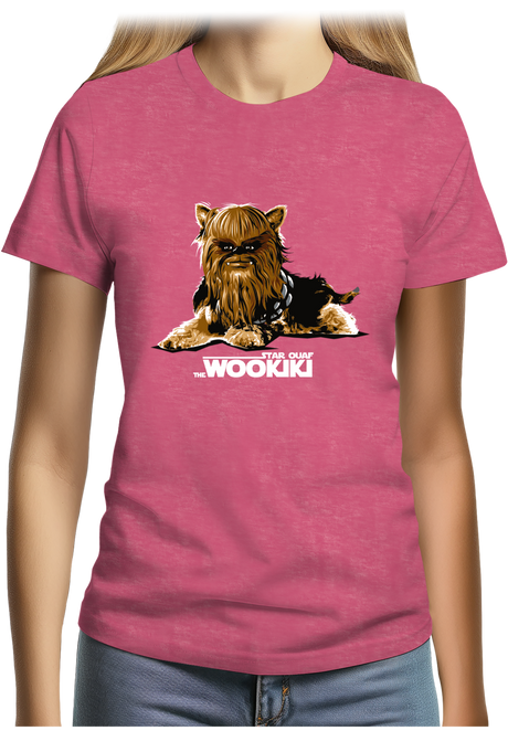 T-Shirt Femme Star ouaf, the Wookiki le chien