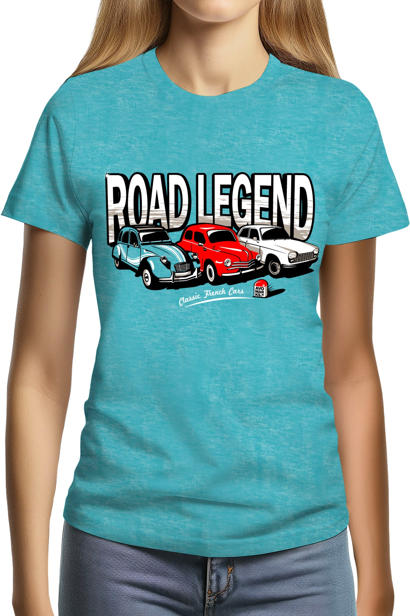 Tee-Shirt Femme Road Legend renault peugeot