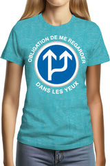 Tee-Shirt Femme Regarder Dans Les Yeux