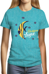 Tee-Shirt Femme Poisson lune avec strass