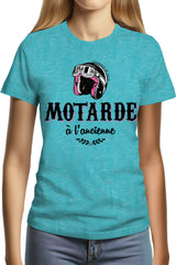 T-Shirt Femme Motarde à l'ancienne