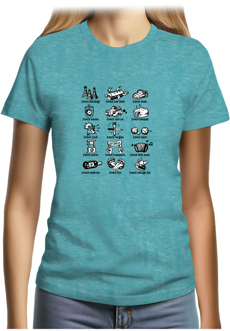 T-Shirt Femme French Symbol