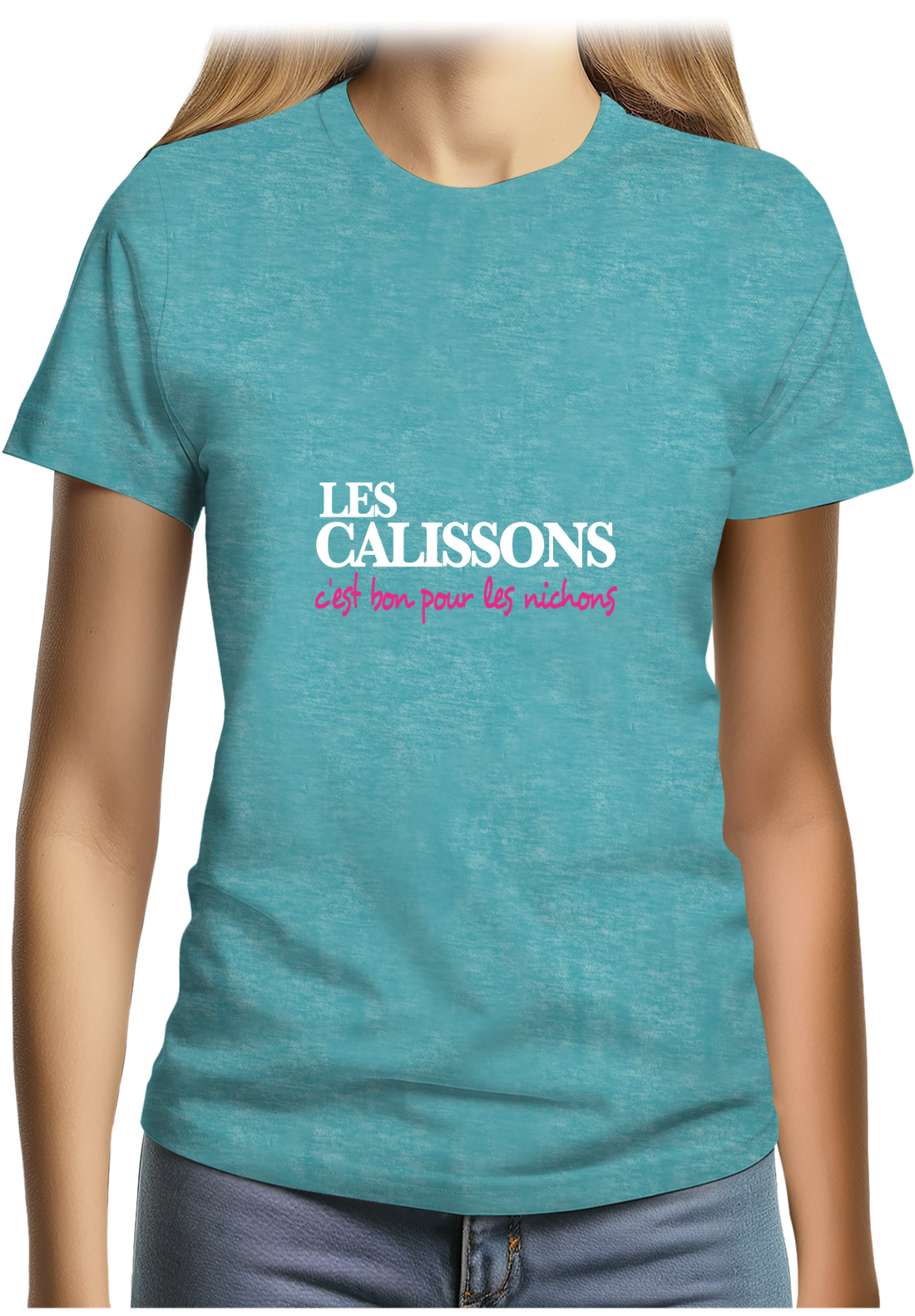 T-Shirt Femme Les Calissons C'est Bon Pour les nichons