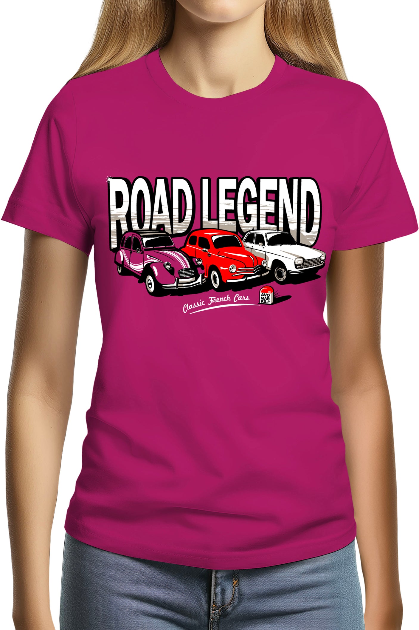 Tee-Shirt Femme Road Legend renault peugeot