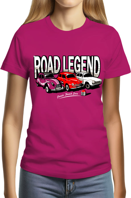 Tee-Shirt Femme Road Legend renault peugeot